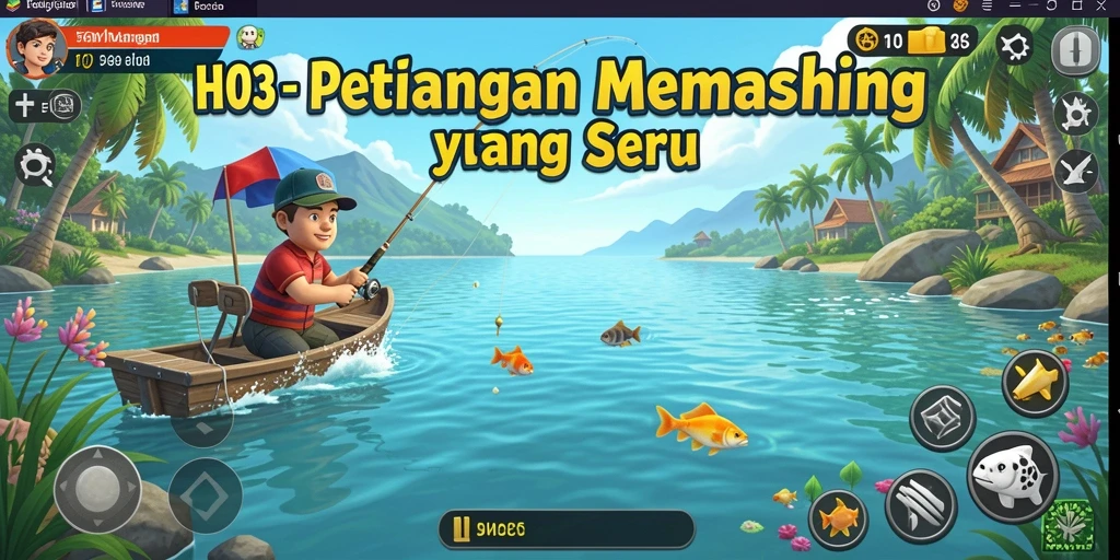 Screenshot H03 menampilkan gameplay memancing yang mendebarkan dan realistis.