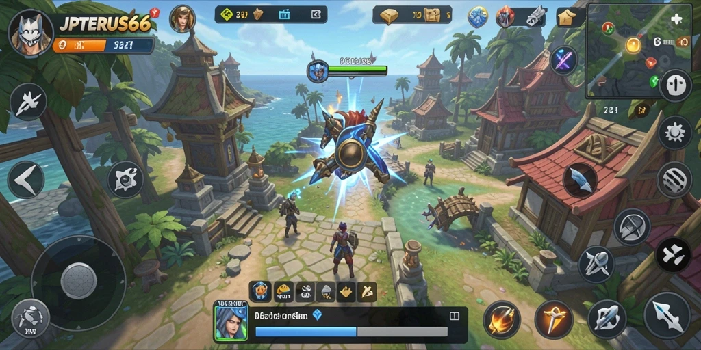 Tampilan gameplay menarik dari JPTERUS66 yang menggugah selera.