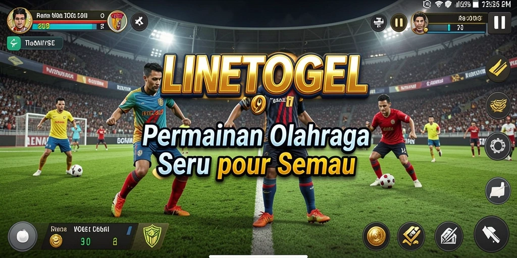 Screenshot utama LINETOGEL menunjukkan gameplay seru dalam olahraga.