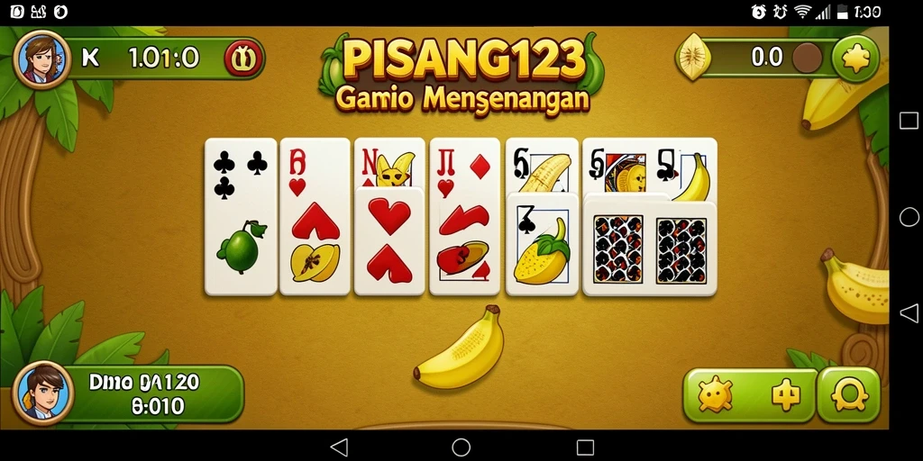 Screenshot utama PISANG123 menampilkan gameplay yang seru dan interaktif.