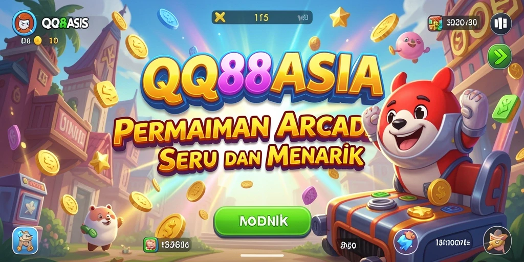 Tampilan gameplay seru dari QQ88ASIA dengan aksi Arcade yang mendebarkan.