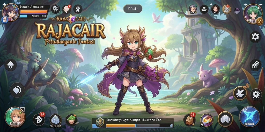 Tampilan permainan yang mengesankan di dunia Anime.